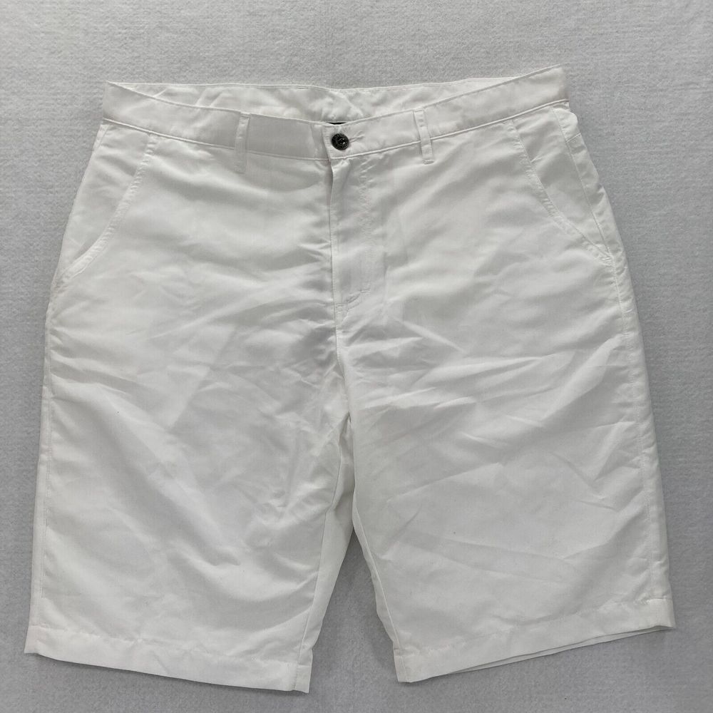 Chase 54 Bobby Short Mens 34 White Performance Chino Short Par 4 Outdoor 11" NWT
